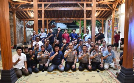 Polisi Bersama Masyarakat: Kapolres Madiun Kota Ngopi Bareng Warga,Serap Aspirasi Perkuat Kamtibmas