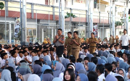 Bentuk Karakter Taat Hukum, Polresta Malang Kota Ajak Pelajar Jadi Generasi Emas Tanpa Kekerasan